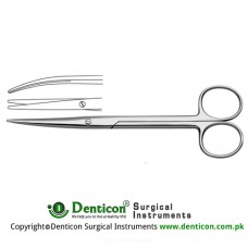 Lexer-Fino Delicate Dissecting Scissor Curved - Slender Pettern Stainless Steel, 16.5 cm - 6 1/2"